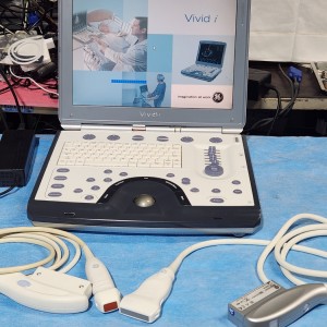 GE Vivid i Portable Ultrasound With 2 Probes