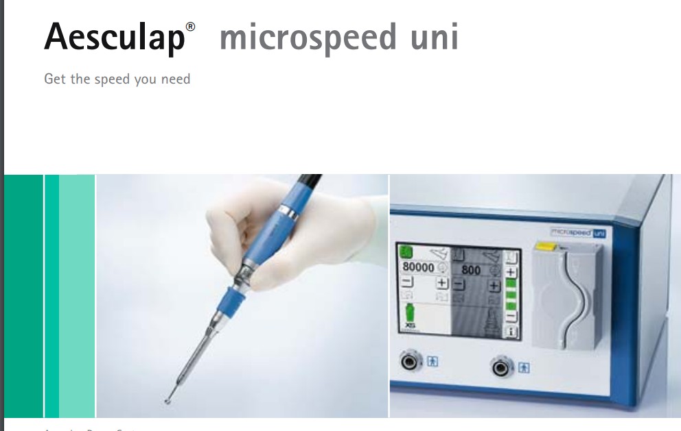 Aesculap micro speed uni (for neuro, neurotology and spine)