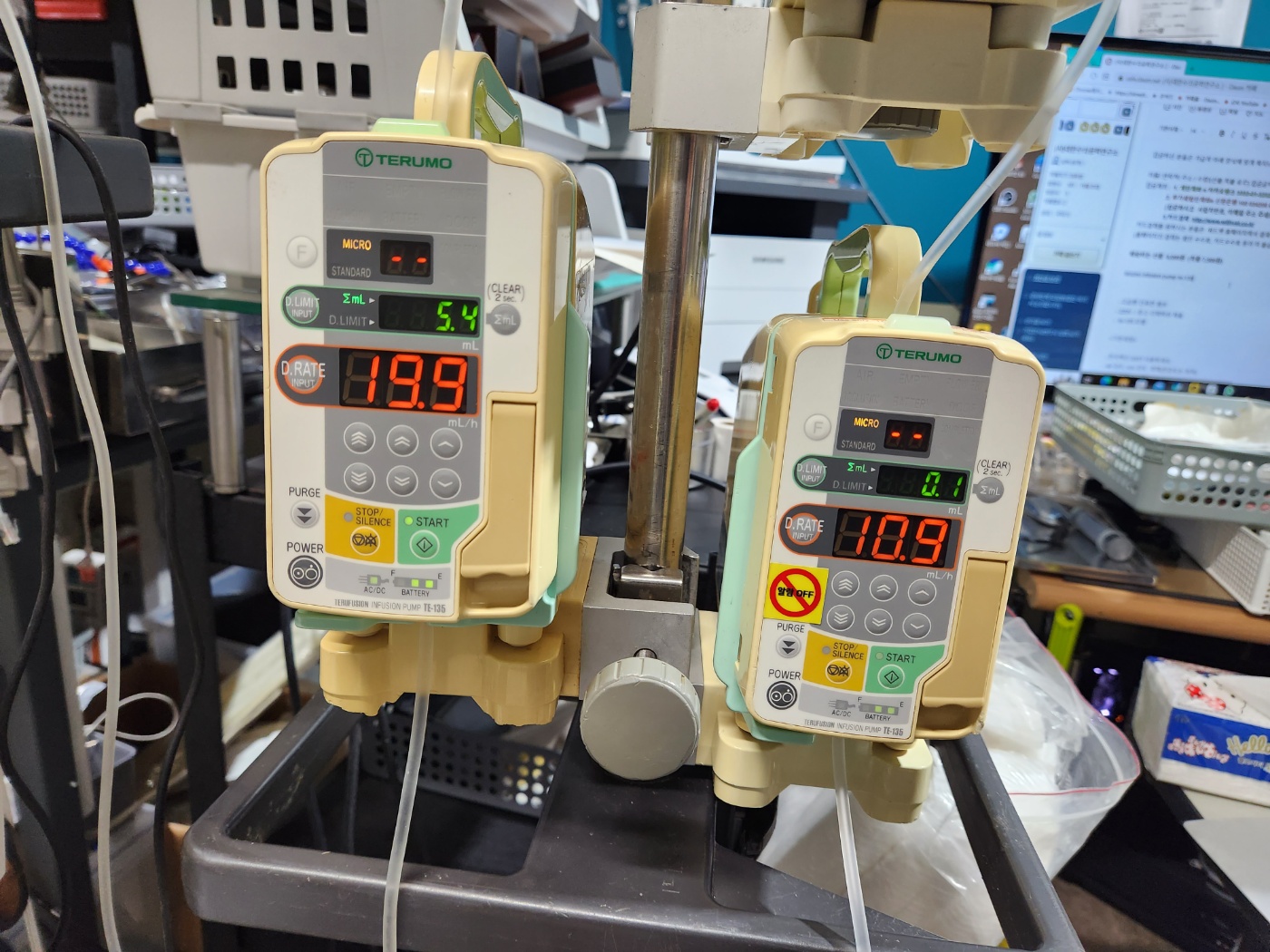 terumo infusion pump te-135