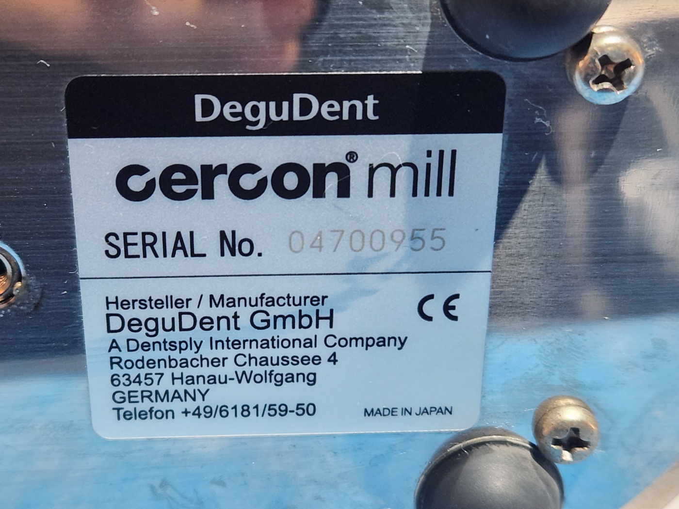 CERCON MILL TURBINE WITH WATER SPRAY UNIT DEGUDENT