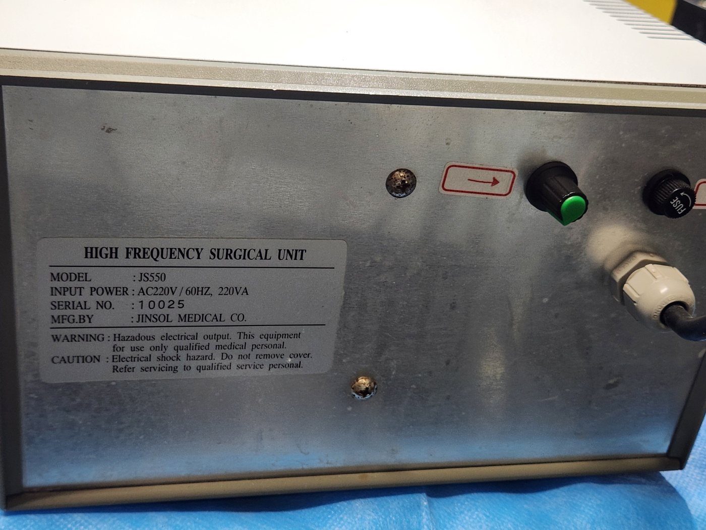 JS550 high frequency surgical unit