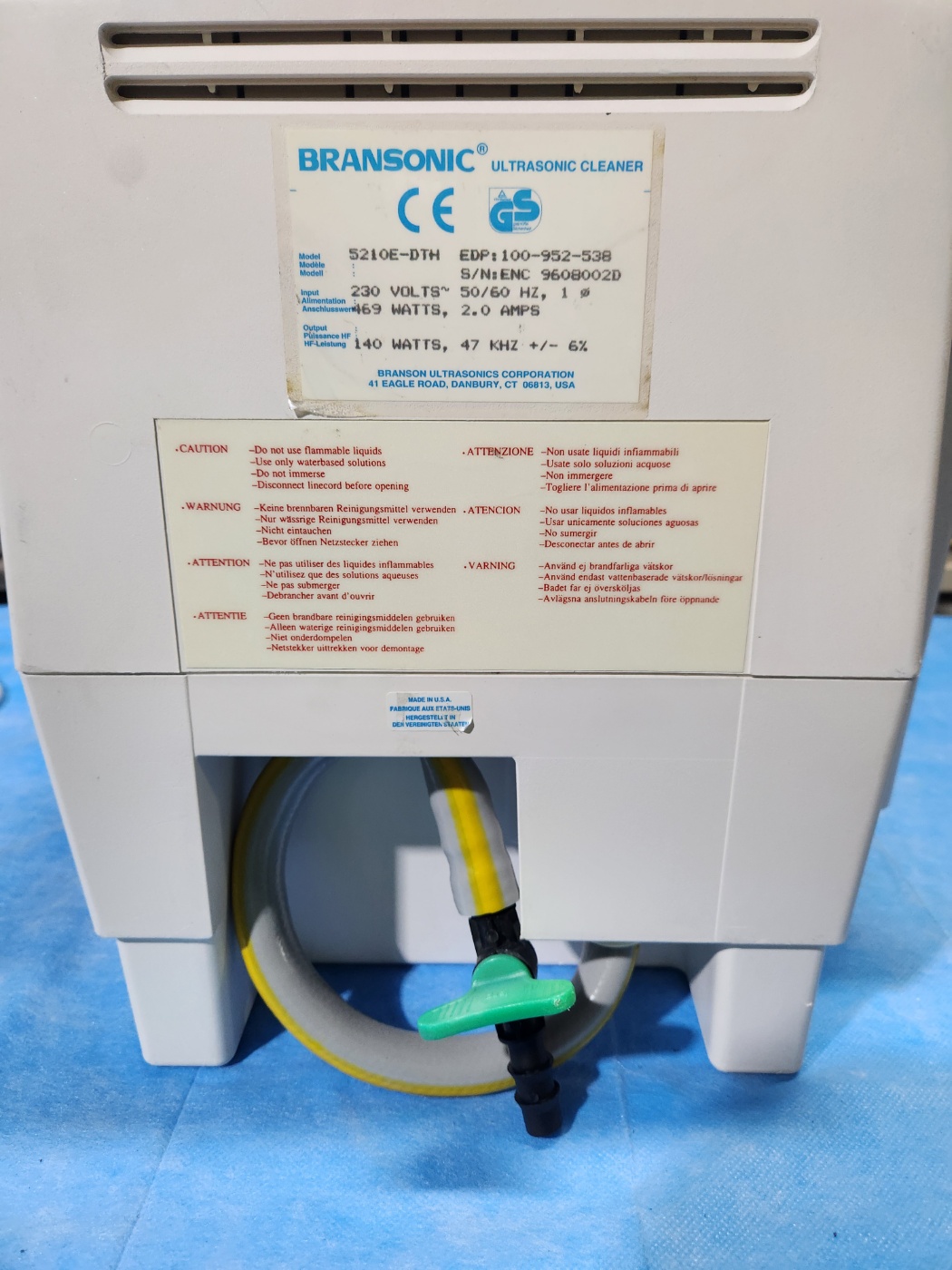 Branson 5210 Ultrasonic Cleaner