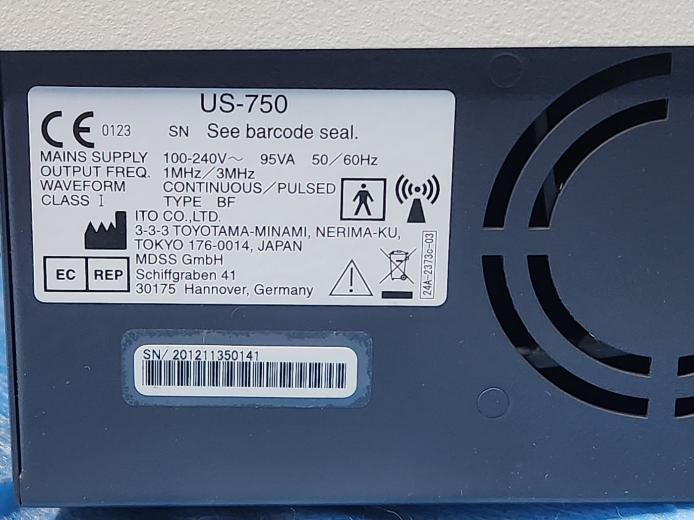 ITO US-750 Ultrasound Therapy Unit