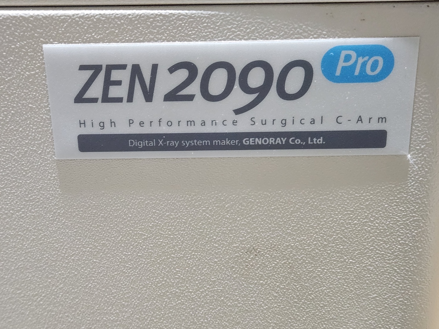 genoray zen 2090 pro c-arm