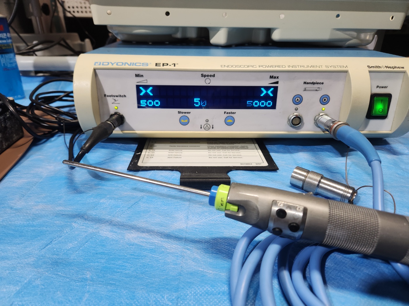 Smith & Nephew Dyonics EP 1 Power Shaver System